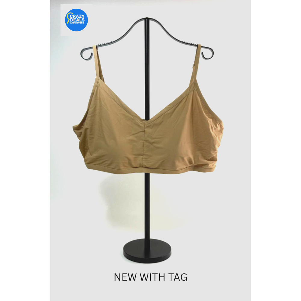CALYPSA Adjustable Strap Swim Bra 6X